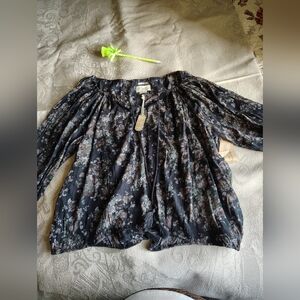 Denim & Supply Ralph Lauren Dark Floral Blouse